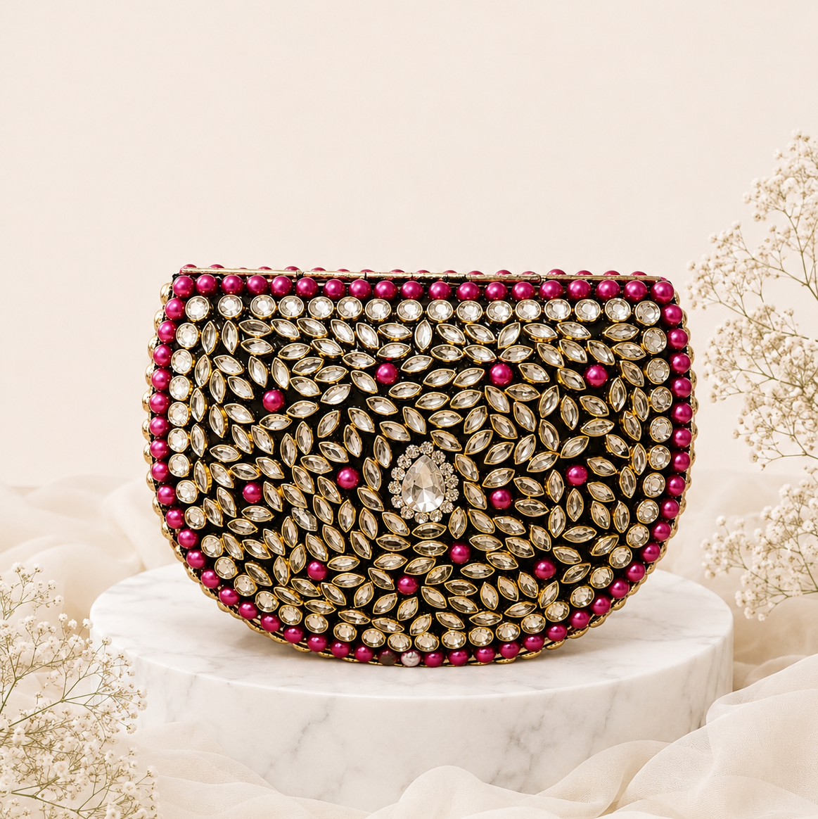 Rose Elegance Clutch (Medium)