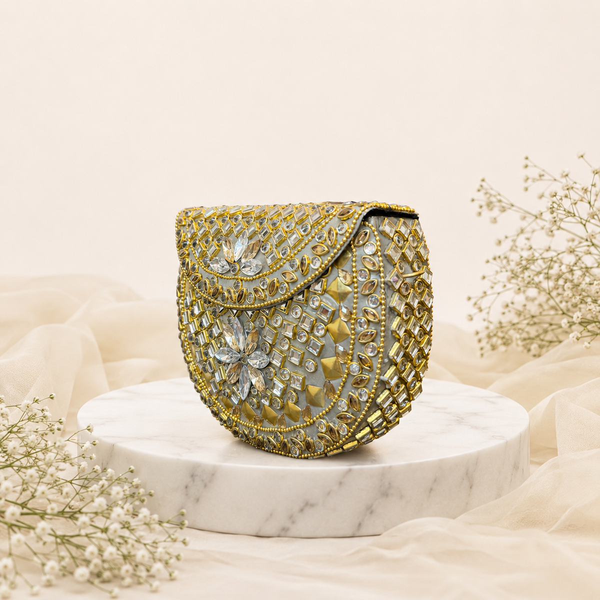Sunehri Gul clutch (medium)