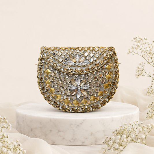 Sunehri Gul clutch (medium)
