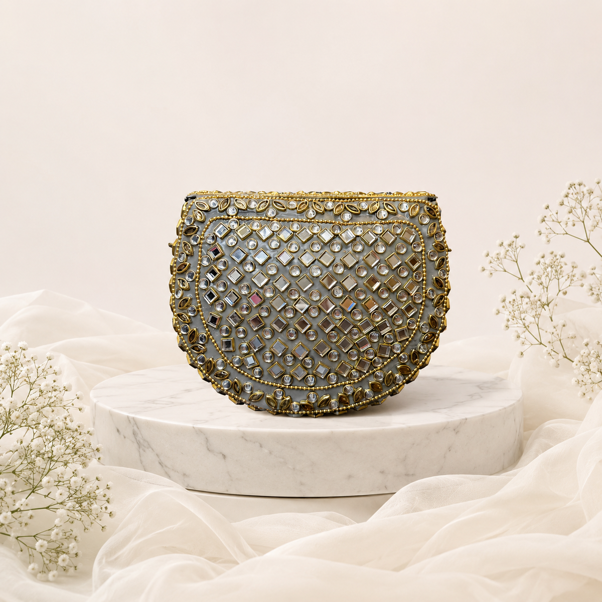 Sunehri Gul clutch (medium)