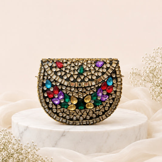 Maharani Gemstone Clutch (Medium)
