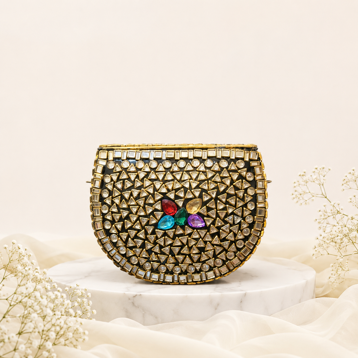 Maharani Gemstone Clutch (Medium)