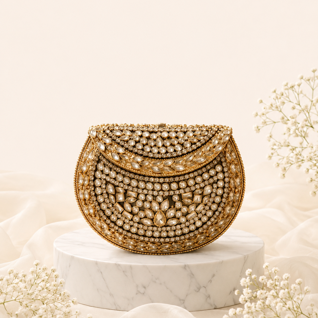 Sunehri Noor Clutch (Medium)
