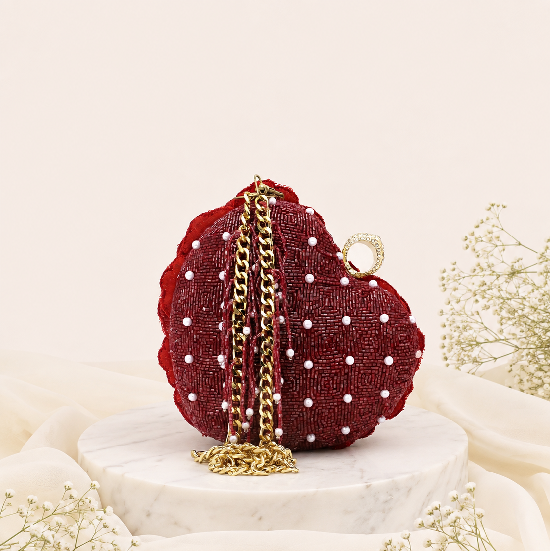 Velvet Heart Clutch