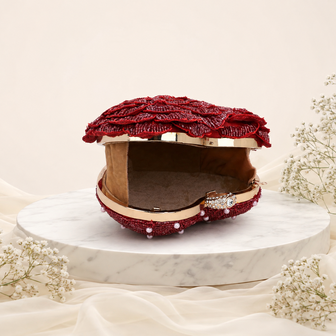 Velvet Heart Clutch
